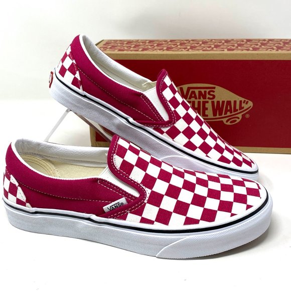 Vans Shoes - VANS Classic Slip-On Ceris Red Canvas Casual Shoes Women's Size 7 VN0A4U38XOC